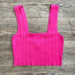 Barbie Pink Cropped Tank Top